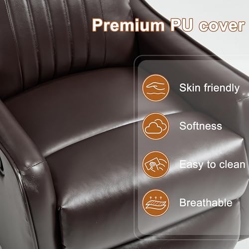 Manual Swivel Rocker Recliner Chair - Image 6