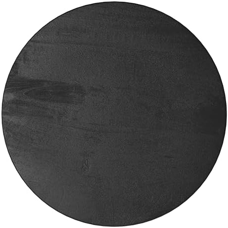 SIMPLIHOME Boyd 16" Wide Solid Wood Round End Table in Black - Image 4