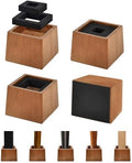 Wooden Bed Risers 3 Inch Heavy Duty, Support 2500 lbs by OYMVEKIK