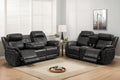 Power Reclining Sofa Set with Adjustable Headrest, Zero Gravity Electric by Neptane