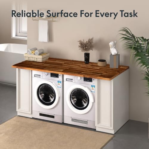 FLEXISPOT Acacia Solid Wood 55"x28" Butcher Block Desktop - Image 7