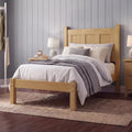 Grain Wood Furniture Shaker Panel Platform Bed, Natural Solid Wood by GrainWoodFurniture