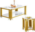 2 Pieces Living Room Table Set, Modern Coffee Table and End Table by Unknown