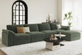 EASE MOOSE Oversized Sectional Modular Deep Seat Green Sectional Couch by EASEMOOSE