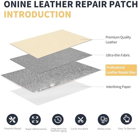 ONine Leather Repair Patch, Leather Repair Tape, 3 x 60 inches Leather Repair - Image 3