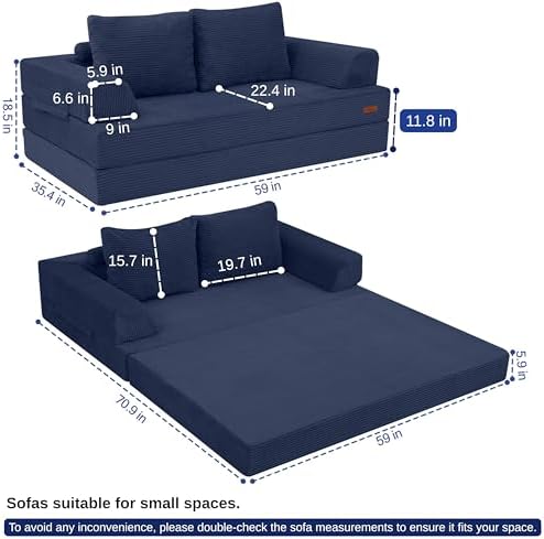 COMAX Convertible Futon Sofa Bed - Image 2