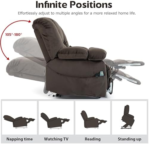 JIKFRIMA Big Man Recliner 500lbs Power Lift Recliner Chair - Image 3