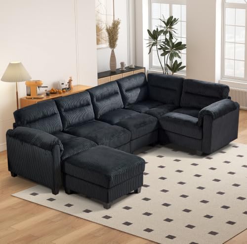 HAOMARKETS 115" Modular Sectional U Shaped Corner Sofa by HAOMARKETS