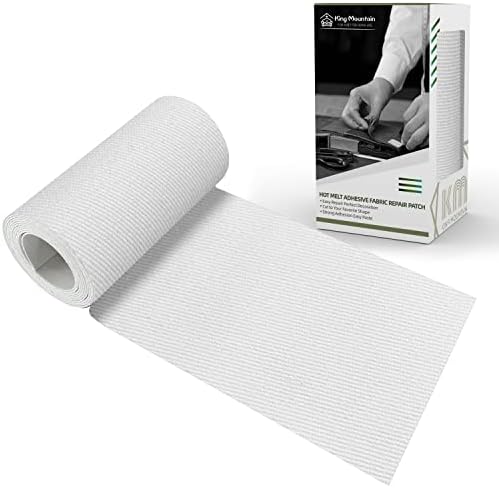 KING MOUNTAIN 100% Cotton Fabric Iron-on Repair Patch, Inside&Outside Clothes by ForABetterHomeLife