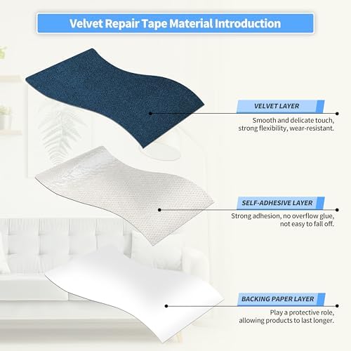 KING MOUNTAIN Couch Fabric Repair Patch, Fabric Patches - Image 3