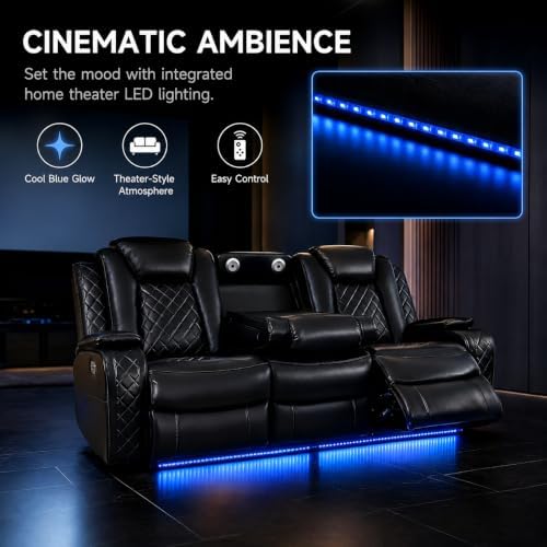 3-Piece Power Recliner Sofa Set, 2 Reclining Sofas & Recliner Chair - Image 3