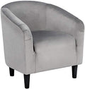 Yaheetech Small 25.5in Wide Velvet Barrel Accent Chair by Yaheetech