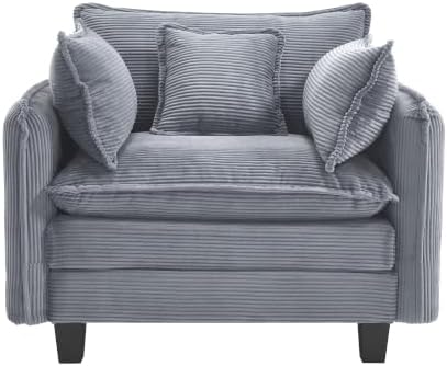 Corduroy Cloud Couch Modular Sectional Sofa, Oversized Deep Seat Modern - Image 2