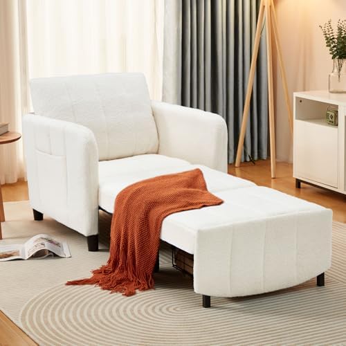 ZZW Sleeper Chair 84" Extra Long Convertible Chair Bed Upgraded 3-in-1 to by zzw