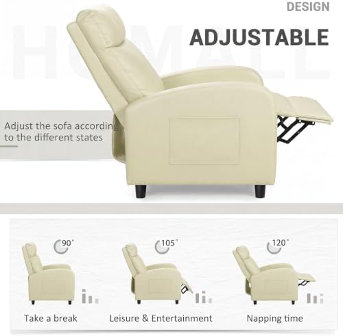 Homall Recliner Chair, Recliner Sofa PU Leather - Image 7