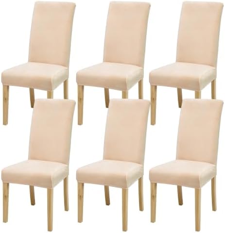 Dining Chair Covers, Stretch Seat Covers, Washable Furniture Protector by BIETYONE