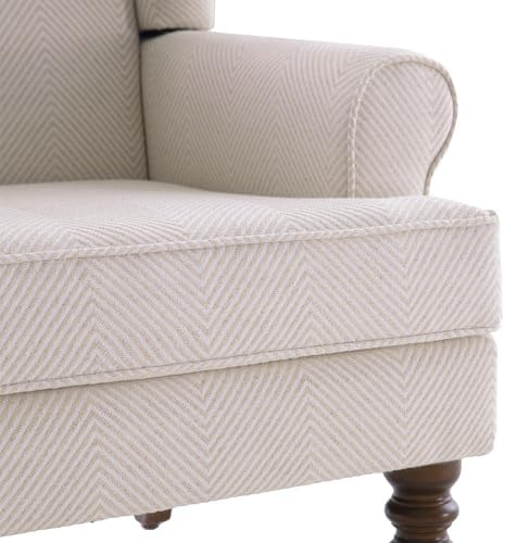 High Back Wingback Accent Chair, Upholstered Single Armchair Sofa - Image 6