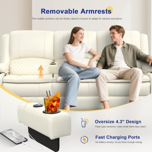 3 Seater Reclining Sofa, Recliner Sofa - Image 6