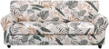 SearchI Stretch Sofa Cover Printed Couch Cover, Floral Pattern 4 Pieces Sofa by SearchI