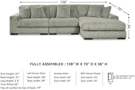 Signature Design by Ashley Lindyn 3-Piece Sectional - Image 3