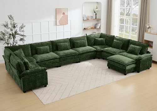 Oversized Modular Sectional Sofa Set, Convertible Deep Seat Cloud Couch by Unknown
