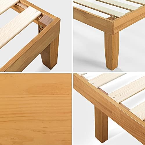 Zinus Moiz Deluxe Wood Platform Bed Frame, Wood Slat Support, No Box Spring - Image 5