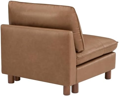 CHITA Genuine Leather Sofa, Large Sectional Couches, Armless Chair - Image 3