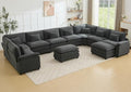 Oversized Modular Sectional Sofa Set, Convertible Deep Seat Cloud Couch by Unknown