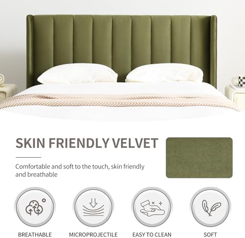 YUHUASHI Full Bed Frame，Platform Bed - Image 5