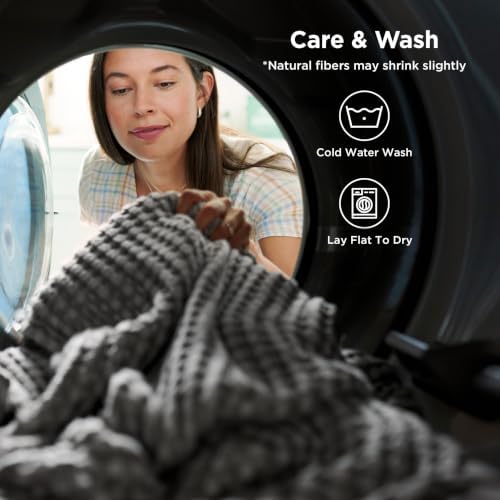 Bedsure Cooling Waffle Blanket for Hot Sleepers - Image 6