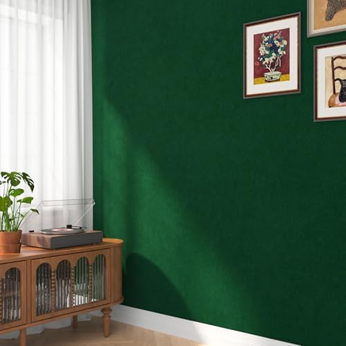 24x237 Green Wallpaper Peel and Stick Soft Fabric Felt Drawer Liner Self - Image 5