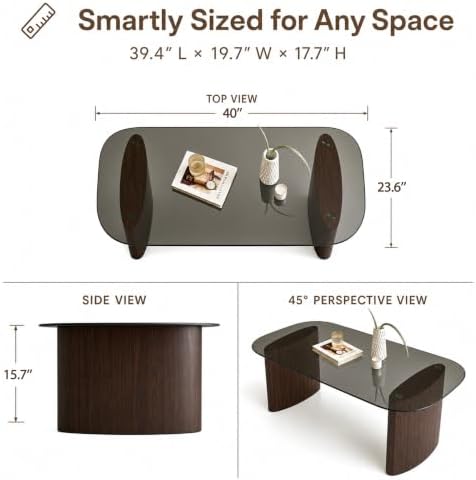 Modern Glass Coffee Table, Coffee Table - Image 2