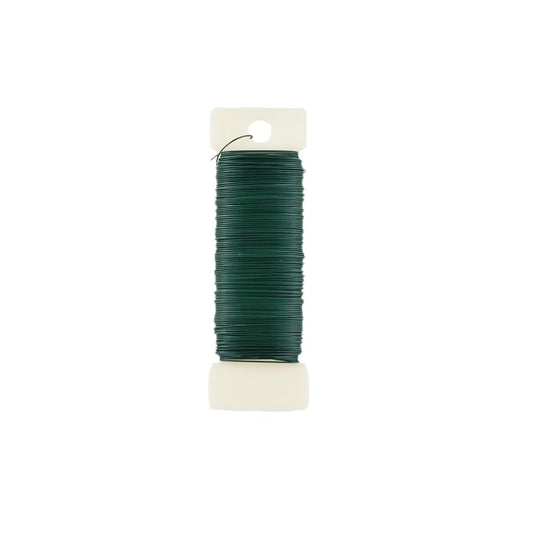 HAHIYO 26Gauge Green Wire - 1Rolls, 38yards (115feet) Flexible Floral Wire for Crafts, Christmas Wreaths, Tree & Flower Arrangement, Wedding DIY