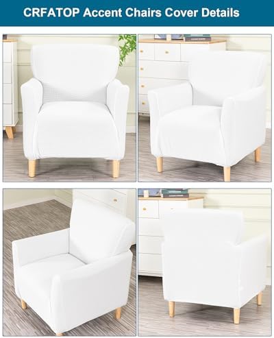 CRFATOP Accent Chair Cover, Stretch Armchair Slipcover - Image 2