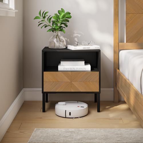 Bme Vivian Solid Wood Nightstand, End Table, Bedside Table by Bme