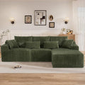 110" L Shaped Cloud Boneless Sectional Couches by Unknown