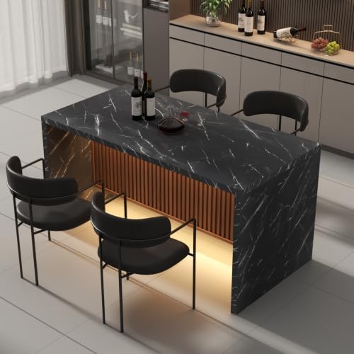 63" Large Imitation Marble Dining Table by Gyfimoie