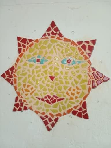 0.78"-1.57" Irregular Ceramics Mosaic Tiles,1.1LB Mosaic Pieces Stones for Home Decoration DIY Craft Plates Flowerpots Vases Cups Mosaic Making Supplies (Orange)