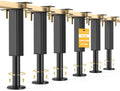 6 PCS Adjustable Height Bed Support Legs, 6.2-7.5 in Metal Bed Risers by NESAPTO