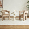 Modern Barrel Dining Chairs Set of 2, No Assembly Velvet Upholstered Dining by ORIRSNUG
