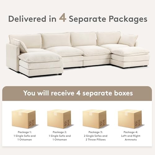 ROWHY 148'' Modular Sectional Cloud Couch - Image 3