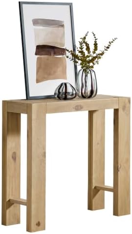 Alaterre Classic Solid Wood Entryway Console Table, Light Oak, 36 Inch - Image 6