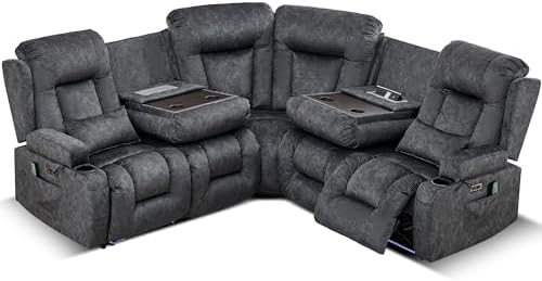 TUNYI Power Loveseat Recliner Sofa - Image 3