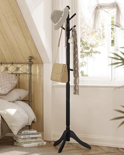 VASAGLE Freestanding Coat Rack, Rubber Wood Coat Tree - Image 6