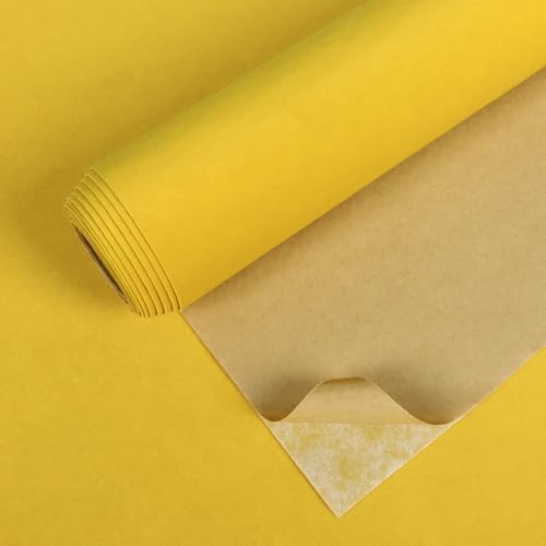 VEELIKE Soft Yellow Velvet Flocking Liner Self Adhesive Felt Drawer Liner by VEELIKE