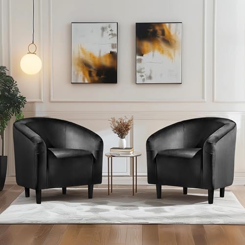 Yaheetech Compact Velvet Accent Chairs Set of 2 - Image 2
