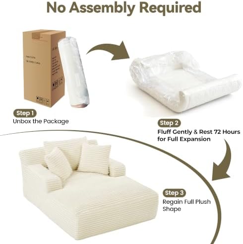 NicBex 66”Oversized Chaise Lounge Chair Indoor - Image 6