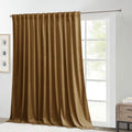 StangH Gold Brown Velvet Blackout Curtains by StangH