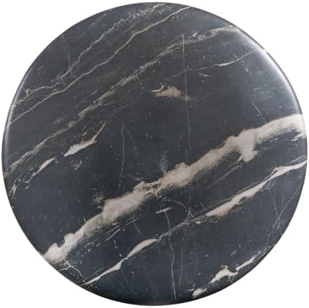 JONATHAN Y Troy 17" Modern Faux Marble Cylinder Accent Table - Image 6
