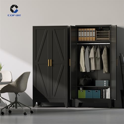 COFaR Metal Wardrobe Closet - Image 5